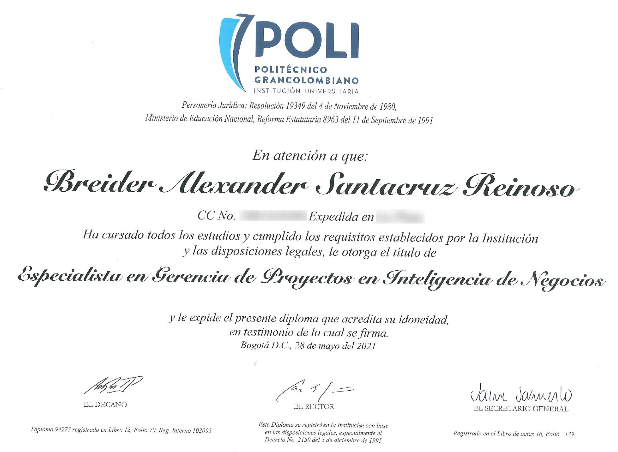 BI Specialist certification